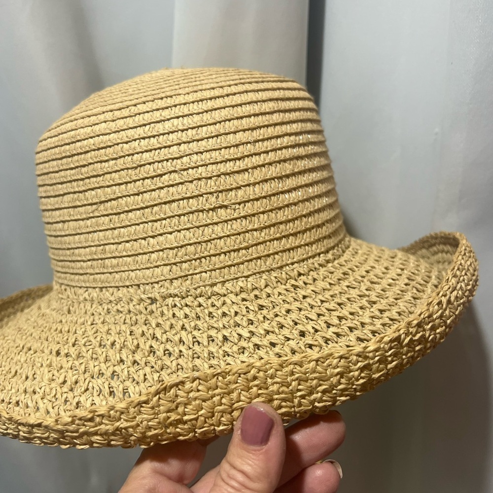 Cappelli Straworld Tan Wide-Brimmed Embroidered Hat - Picture 6 of 9